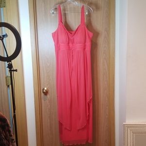 Enfocus tea length peach colored dress